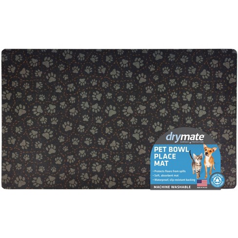 Graphic Pattern Pet Placemat Non-slip Absorbent Dog Feeding Mat