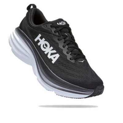 HOKA Bondi 8 Running Shoes for Men Black/White Size 11 — фото 2