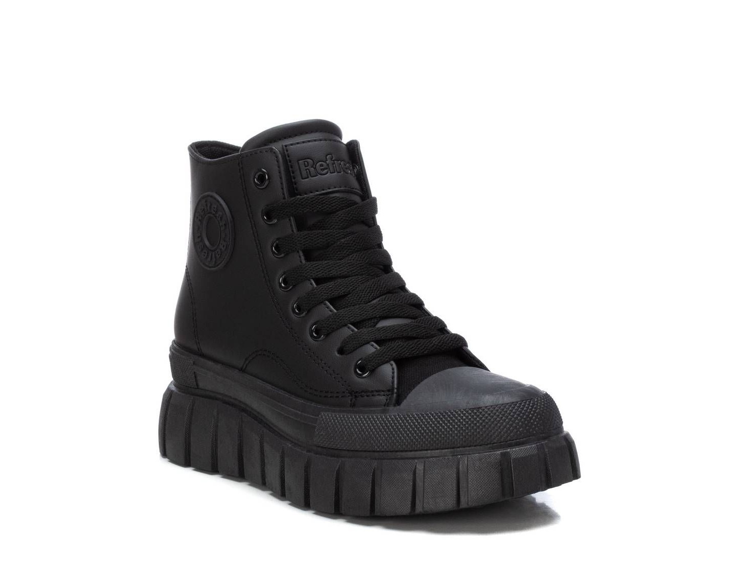Женские кроссовки Refresh Shoes Refresh High Top Sneaker with side zipper 172359, цвет: Чёрный — фото 3
