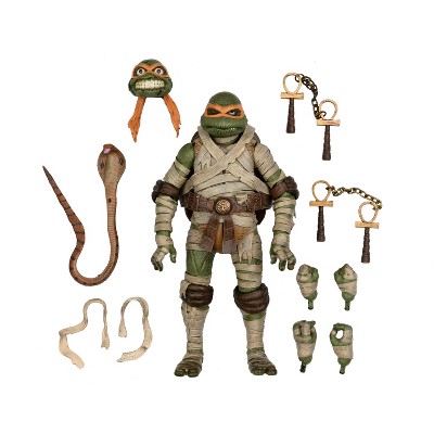 Universal Monsters/Teenage Mutant Ninja Turtles - 7" Scale Action Figure - Michalangelo as The Mummy