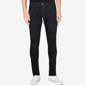 RAW X Men's Slim Fit Moto Detail Stretch Jeans - 1 of 4