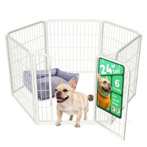 FXW Homeplus Indoor Dog Playpen - Stress-Free and Safe Play,Panels for Puppy and Small Dogs, Black│Patented - 1 of 4