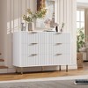 Whizmax Fluted 6-Drawer Dresser, 54" Wide Modern Chest with Deep Storage, Large Double Dresser, TV Stand, Wood Organizer for Bedroom/Living Room/Kids - 3 of 4