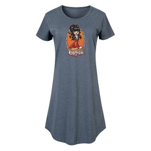 Women's - Bratz - Chains and Flames with Jade Graphic T-shirt Dress - 1 of 4