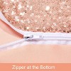 Bling Arch Backdrop Cover, Sequin Wedding Arch Stand Cover with Zipper, Round Top Fitted Backdrop Covers for Birthdays, Wedding and Party Decoration - 3 of 4