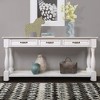 NicBex 63.38''Long Console Table with Bottom Storage Shelf Farmhouse Wooden Side Table for Living Room,Hallway - 4 of 4
