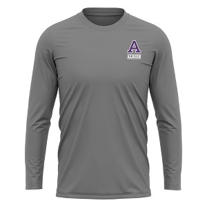Albion College Adult Sport Long Sleeve Left Chest Logo, Athletic Heather - 1 of 4