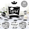 Big Dot of Happiness Black and White Grad Best is Yet to Come 2025 Graduation Party Decor and Confetti Terrific Table Centerpiece Kit 30 Ct - 2 of 4
