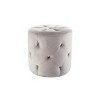 18" Round Pintucked Ottoman - WOVENBYRD - 3 of 4
