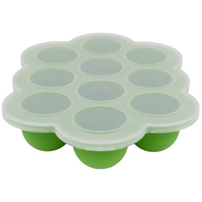 WeeSprout Silicone Freezer Tray w/ Clip on Lid Perfect Food Storage Container for Homemade Baby Food
