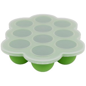 WeeSprout Silicone Freezer Tray w/ Clip on Lid Perfect Food Storage Container for Homemade Baby Food - 1 of 4