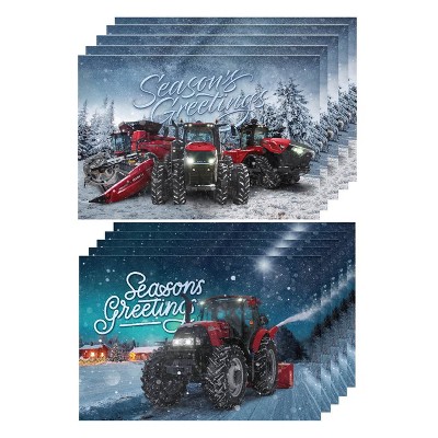 Case IH Tractor "Season Greetings" Mixed Holiday Cards 10 Pack SIG-30