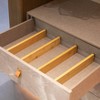 Basicwise 4 Piece Bamboo Expandable Drawer Dividers Adjustable Spring Loaded Organizers for Kitchen Utensils Clothes and Makeup Tools - 3 of 4