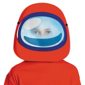Among Us Kids' Red Imposter Halloween Costume Mask - Red - One Size Fits Most - 1 of 2