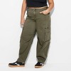 Women's Mid-Rise Barrel Cargo Pants - Wild Fable™ - 2 of 3