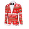 Clearlove Tuxedo Jackets One Button Slim Fit Formal Suits Blazer with Bow Tie Formal Blazer - 3 of 4