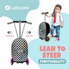 Lascoota Scooter Suitcase, Foldable Scooter Luggage For Kids, Checkered Graphic Suitcase Scooter for Kids Ages 2-5 - 3 of 4