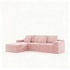 104" Cloud Corduroy L-Shaped Sectional Sofa with Chaise - 4 of 4