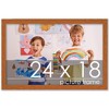 PosterPalooza | Slim Profile Brown Picture Frame - UV Acrylic, Backing Board, Hanging Hardware Included - 2 of 4