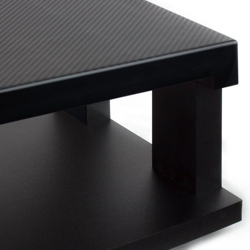 Aleratec Table Mount TV Stand 2-Tier For LCD/LED Flat TV Stand, Black, 4 of 6