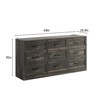 9 Drawer Wide Dresser Organizer with Charging Station, TV Stand - 2 of 4