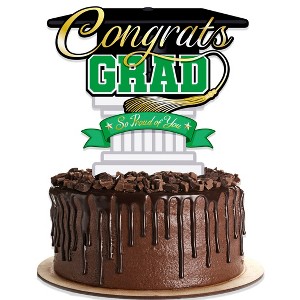Treasures Gifted Green Graduation Cake Topper - Green Graduation Party Supplies - 1 of 1