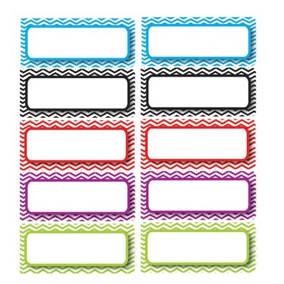 Assorted Color Chevron Magnetic Foam Labels Bundle