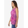 Woman Within Perfect Printed Scoopneck Tank - 4 of 4