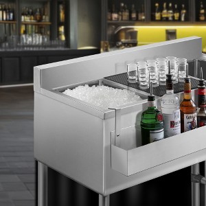KUTLER Speed Rail Hangers - Set of 2, Stainless Steel Mounting Straps for Liquor Bottle Rack Holders for Restaurants, Bars, Coffee Shops - 1 of 4