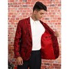 Men's Printed Blazer Casual Slim Fit One Button Sports Coat Festival Party Jacket - 4 of 4