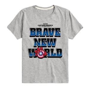 Boys' - Marvel - Captain America Logo Short Sleeve Graphic T-Shirt - 1 of 4