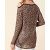 Women's Shimmering Leopard Top - Blumin - 3 of 3