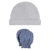 Hudson Baby Infant Boys Cotton Cap and Scratch Mitten Set, Space, 0-6 Months - 4 of 4