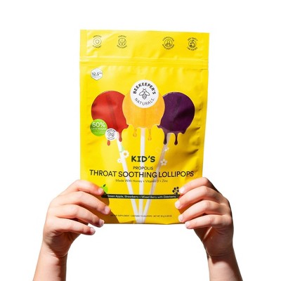 Beekeepers Naturals Kids&#39; Propolis Immune Support Lollipops - 15ct