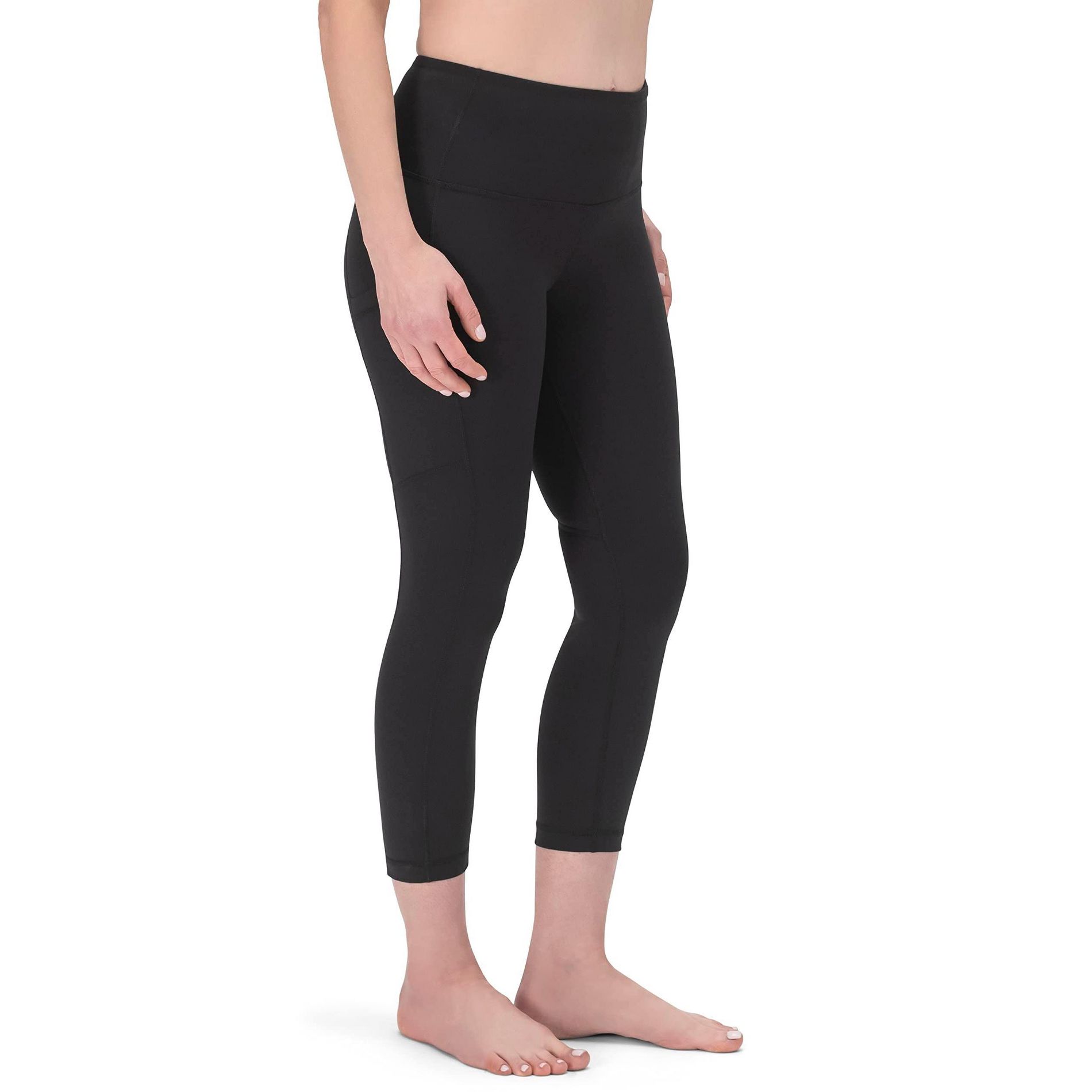ROCKY High Waisted Yoga Leggings, 22" inseam - CAPRI, Workout Running Activewear Tummy Control Leggings for Women