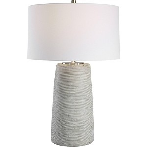 Uttermost Mountainscape 27 1/2" Off-White and Gray Ceramic Table Lamp - 1 of 1