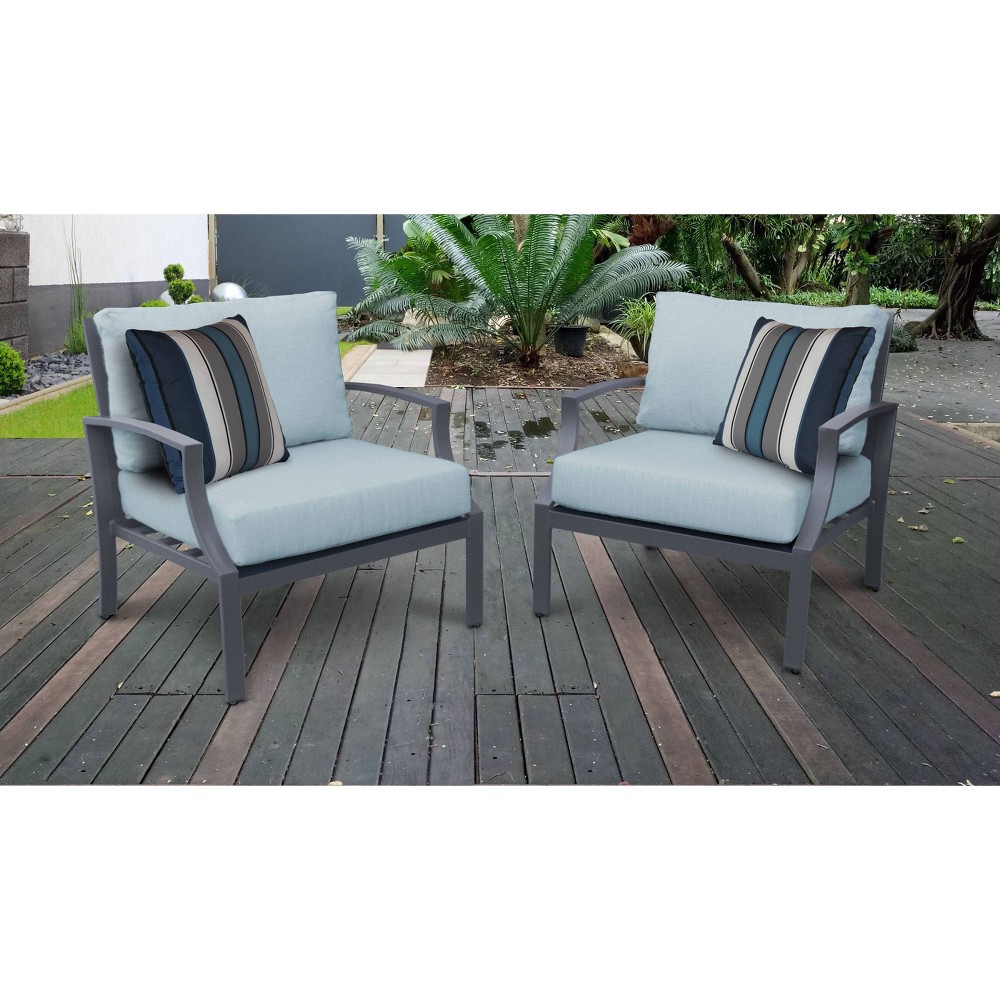 Lexington 2pk Patio Club Chairs with Cushions Spa TK Classics