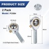 Unique Bargains Self-Lubricating Thread Joint Jam Nuts Rod End Bearing 2 Pcs - 3 of 4