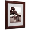 Trademark Fine Art -Kathy Yates 'Eiffel Tower Ice Cream Cone 2' Matted Framed - 2 of 3