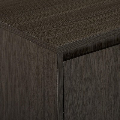 Gray Oak 2-Door Contemporary Office Storage Cabinet