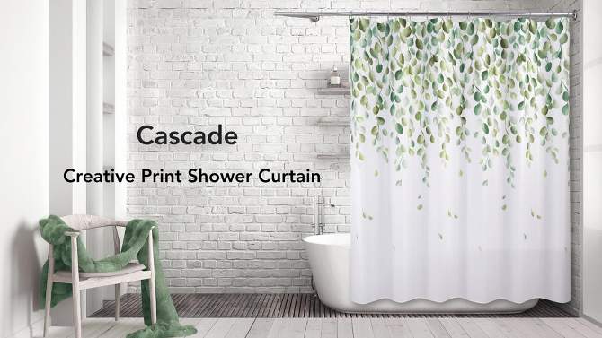 Cascade Shower Curtain - Allure Home Creations, 2 of 7, play video