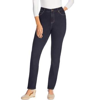 Woman Within Women's Plus Size Tall Comfort Curve Straight-Leg Jean