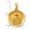 Black Bow Jewelry 14k Yellow Gold Hollow St. Rita Medal Pendant, 19mm (3/4 Inch) - 4 of 4