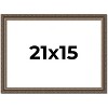 PosterPalooza | Sculpted Silver Picture Frame - UV Acrylic, Backing Board, Hanging Hardware Included - 2 of 4