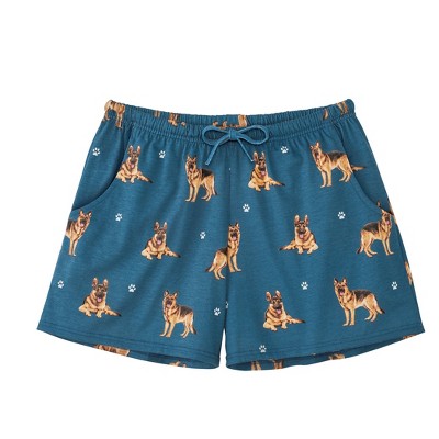 Collections Etc Dog Pajama Shorts with Pockets and Elasticized Waist