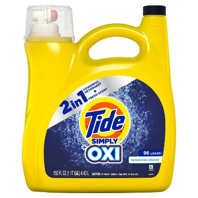 Tide Simply + Oxi Refreshing Breeze Liquid Laundry Detergent - 150 fl oz