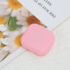 Unique Bargains Solid Color Contact Lens Case Pink 1 Set - 4 of 4