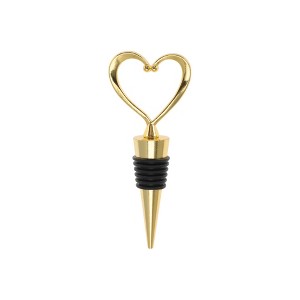 Unique Bargains Bottle Stoppers Hollow Heart Zinc Alloy Silicone 4.17"x1.73"x0.79" 1 Pc - 1 of 3