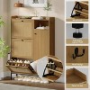 Shoe Cabinet, Shoe Storage Cabinet with 3 Flip-Down Drawers & 4-Tier Adjustable Shelves, Shoe Cabinet Storage for Entryway,Shoe Organizer - 4 of 4