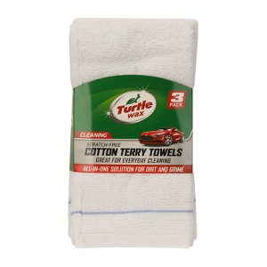 Turtle Wax 3pk Deluxe Terry Towels - 1 of 4